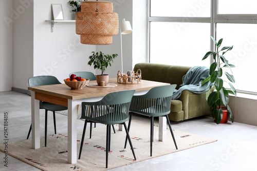 Interior of light dining ro...