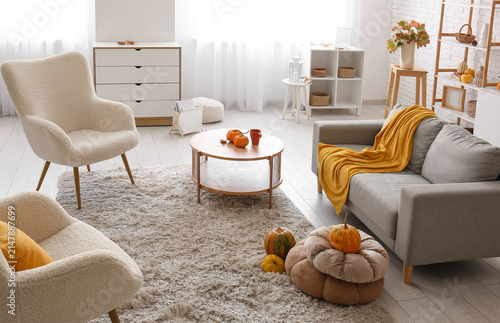 Interior of living room wit...