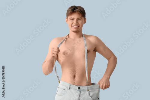 Sporty young man in loose j...