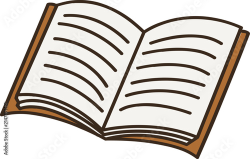 Open Book with Blank Page