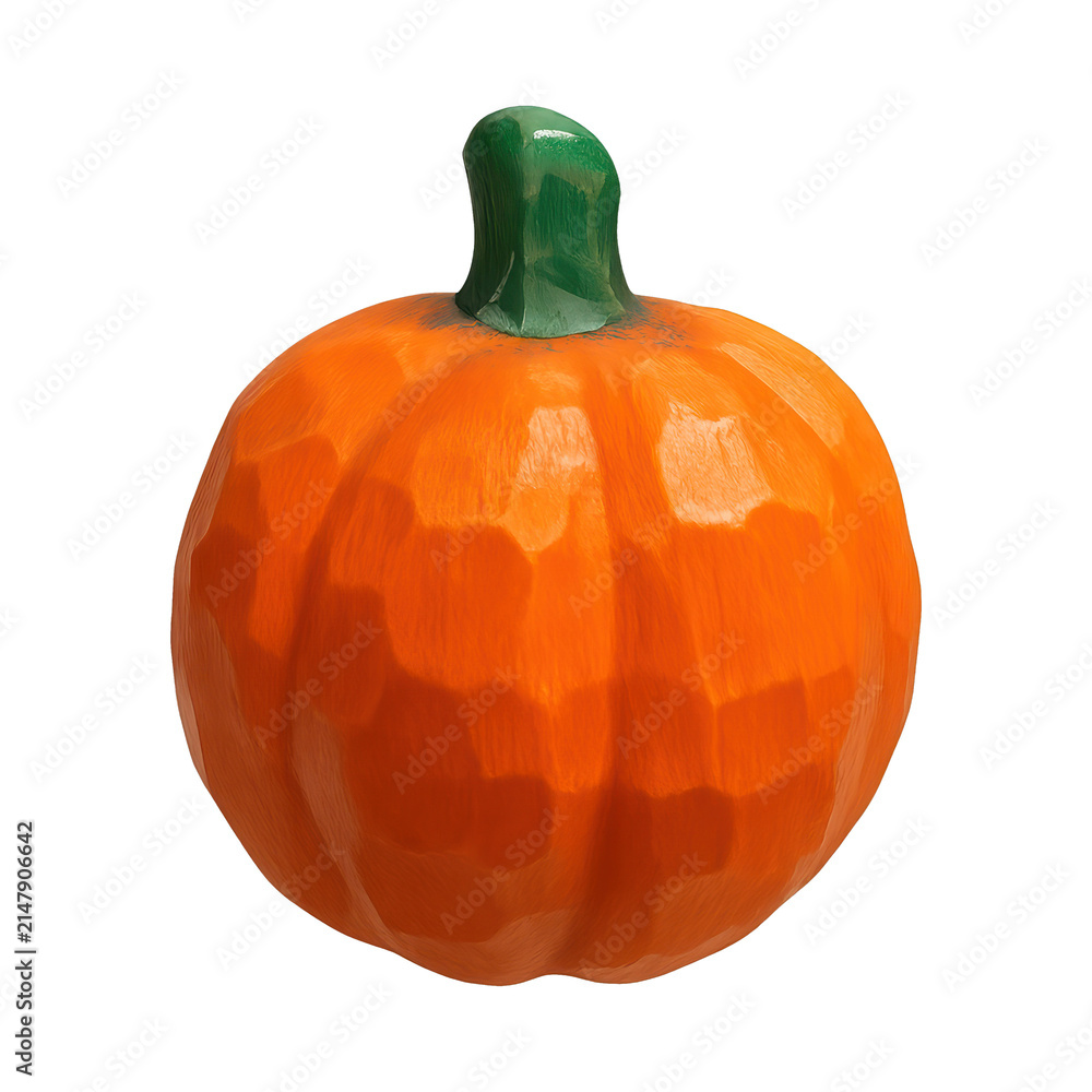 Fototapeta premium PNG Vibrant carved pumpkin illustration.