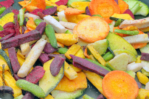 mixed vegetables on a plate