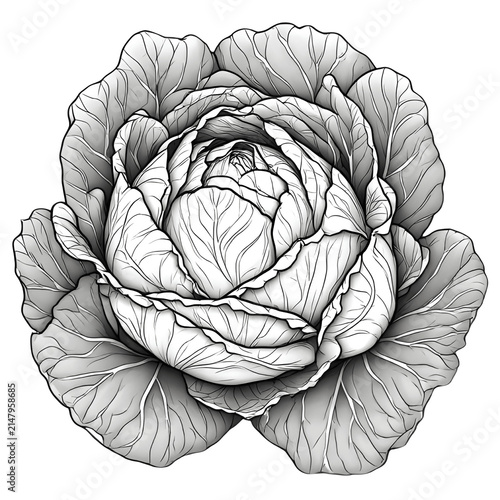 sketch of a rose