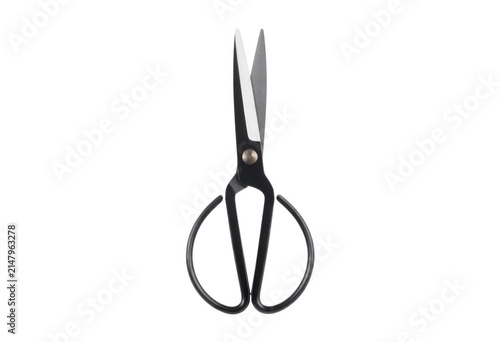 Black Scissors Isolated Transparent Background