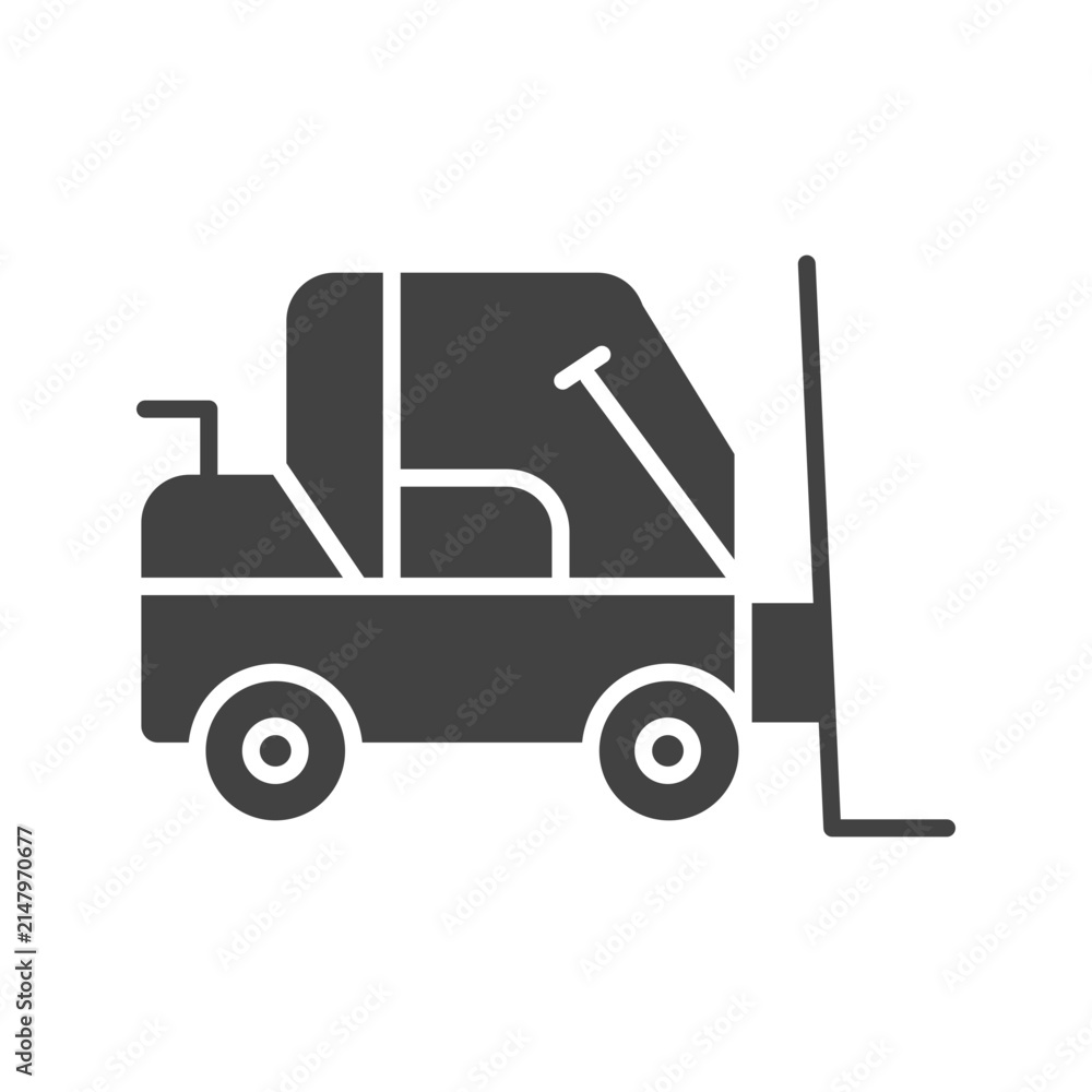 Naklejka premium Heavy Loader Machine Icon