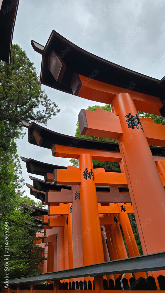 Fototapeta premium japanese shrine in kyoto japan