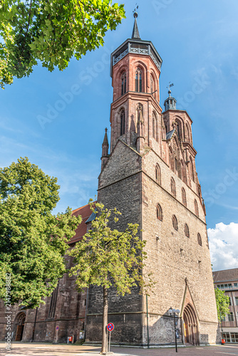 View at the Church of Saint John in the streets of Gottingen - Germany