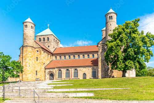 View at the Church of Saint Michael in the streets of Hildesheim - Germany