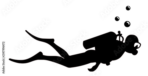 diving silouette SVG