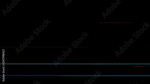 Glowing light line effect video
