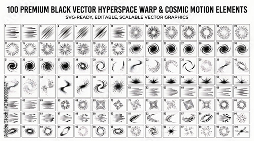 Abstract space warp and cosmic motion vector elements