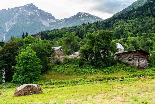Adishi, Upper Svaneti, Caucasus mountain range, Georgia