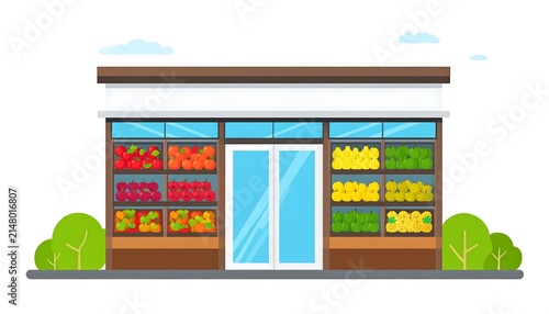 Colorful office supplies organized on shelf with green balls.