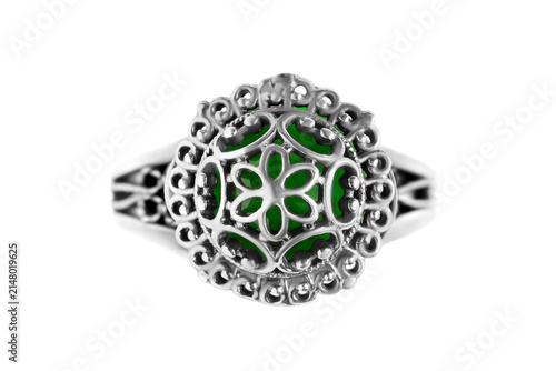 Silver ring isolated