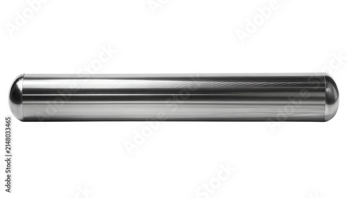 Horizontal Stainless Steel Metal Pipe Straight Pipeline Tube Industry Isolated PNG