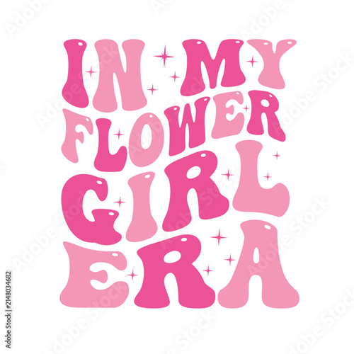 In My Flower Girl Era Retro Typography Design