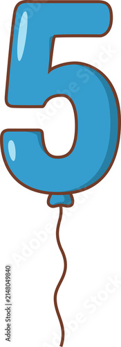 Obraz na płótnie Balloon Number Arch Set