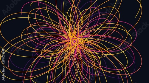 fireworks on the black background