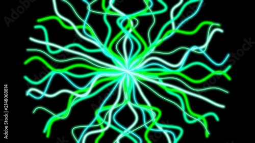 abstract fractal background with glowing lines