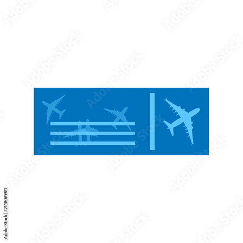 Ticket aircraft illustration