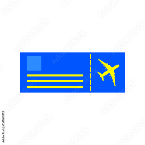 Ticket aircraft illustration