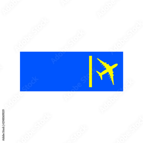 Ticket aircraft illustration
