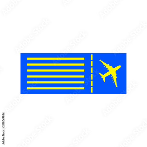 Ticket aircraft illustration