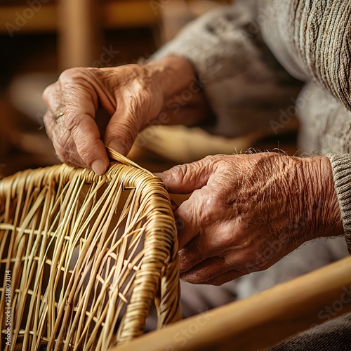 Wicker Chair Natural Cane Weaving Texture for graphic design