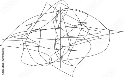 Y2K vector design of a abstract distord shape