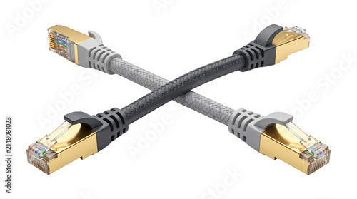 Canvastavla High-speed Ethernet cables with gold-plated RJ45 connectors