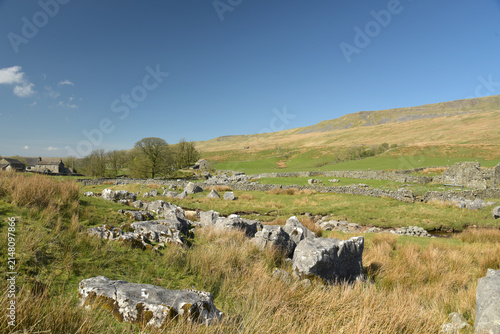 фотографія Scenery in Ribblesdale near Winterscale Beck in the Yorkshire Dales National Par