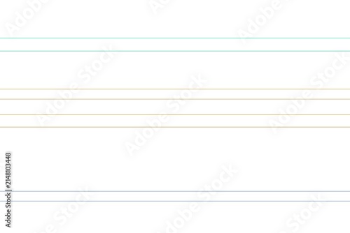 Konstfotografi Empty lined notebook page with colorful lines and margins