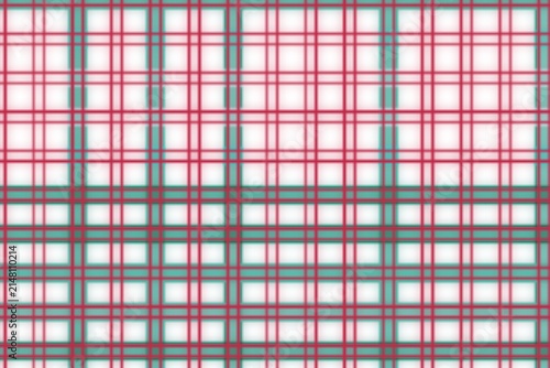 Colorful plaid fabric pattern with pink green and gray lines