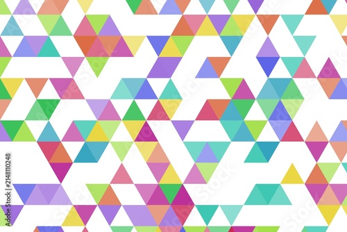 Colorful triangle pattern with vibrant pastel shades