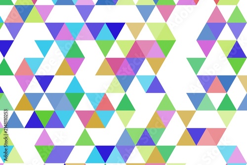 Colorful triangle pattern with vibrant shades and geometric design