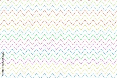 Pattern of zigzag lines on white background