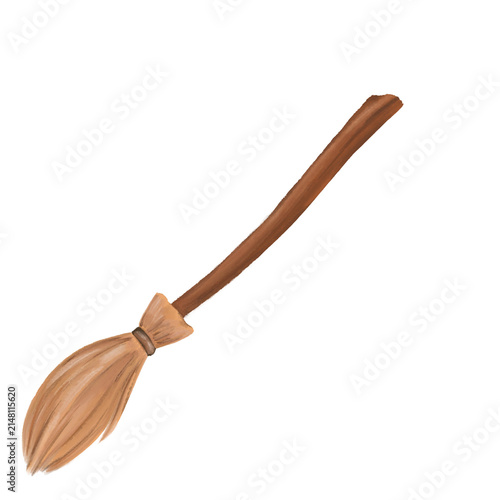  Broom isolated on transparent background