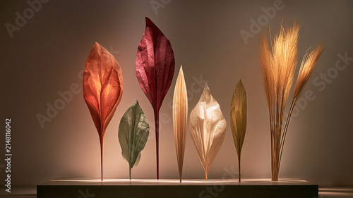 Decorative Dried Leaves Arrangement for Home Decor