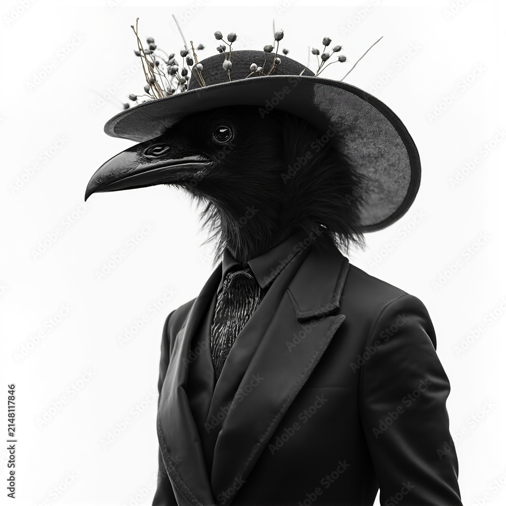Obraz premium Elegant raven image