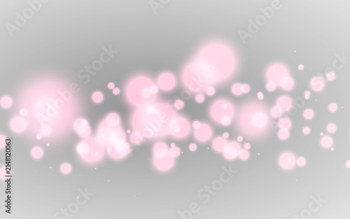 bokeh light circles overlay background vector illustration