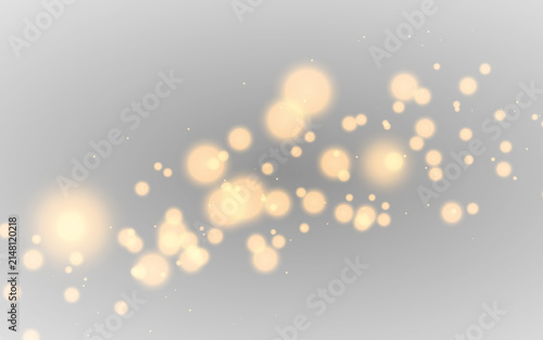 bokeh light circles overlay background vector illustration