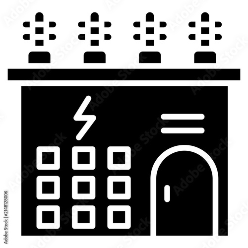 Electric Substation Icon
