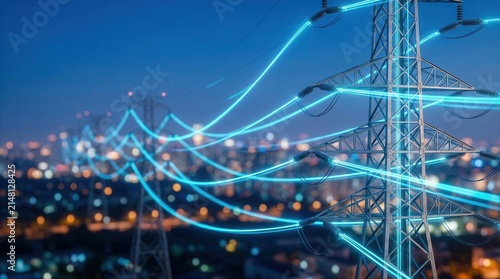 Real-time power distribution and load balancing through an AI-powered system optimizing smart grid management and energy consumption data for reliable energy networks.