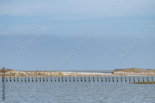 The Marker Wadden nature reserve in Lake Marker in the Netherlands, Flevo province. Artificial archipelago