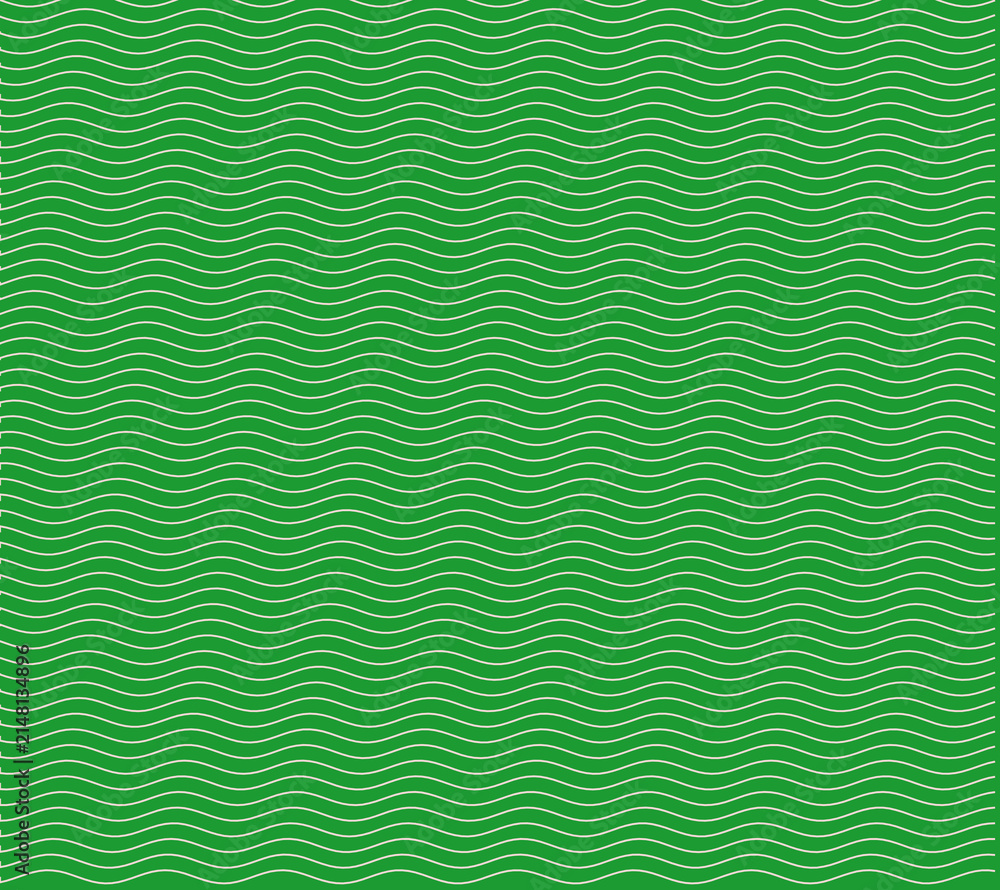 Minimalist green background with white thin wavy lines forming a simple horizontal pattern for eco friendly design projects and nature themed digital layouts providing a clean aesthetic for prints.