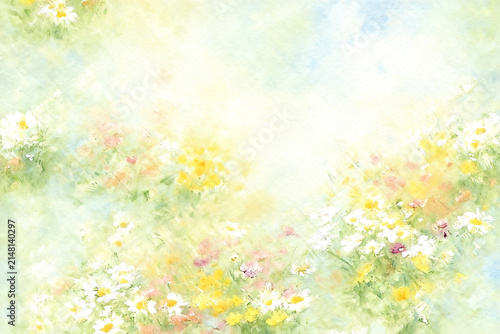 spring background with flowers