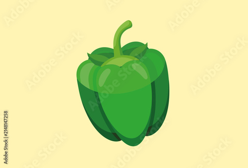 Bell Pepper Concept IllustrationVector Style