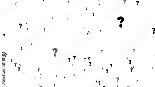 Glowing Question Mark Particle Animation with Magical Sparkle Effects. Abstract Question Mark Motion Graphic with Floating Particles.