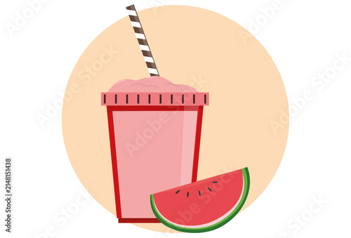 Fruit Ice Concept IllustrationVector Style
