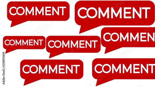 Minimalist Message Box Speech Bubble Green Screen Overlay Flat Vector UI Animation